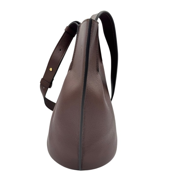 NEW Leo Et Violette Le Duo Bucket Bag Brown Grain Leather - Picture 9 of 16